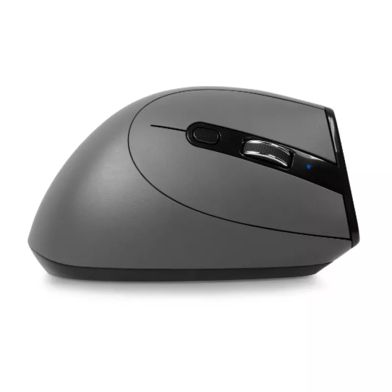 BakkerElkhuizen Grip Pro pele, labās rokas, vertikāls dizains, optiska, RF Wireless, 2400 DPI, pelēka, melna, dzeltena