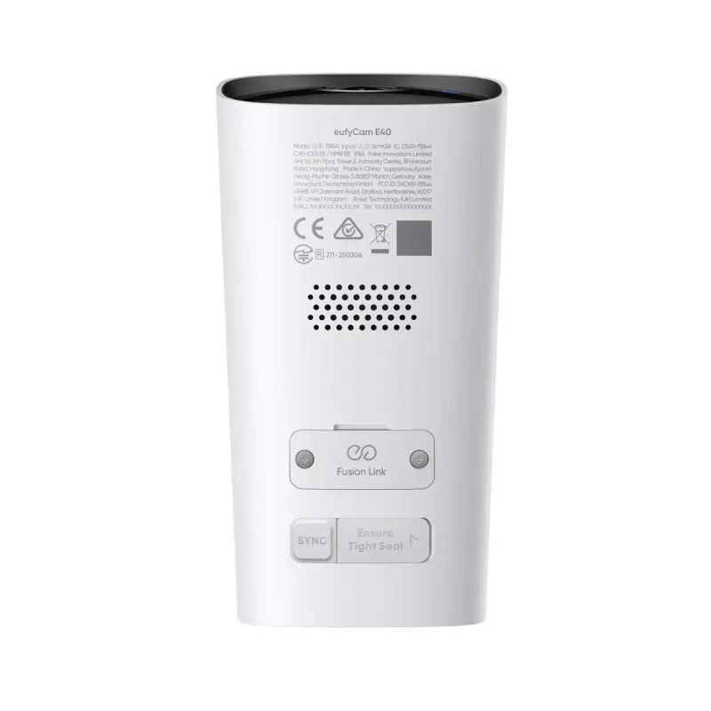 IP lodes drošības kamera Anker Eufy eufyCam E40 2-Cam Kit ar HomeBase S280, āra, 2688×1520 px, 130° skata leņķis, stiprinājums pie sienas