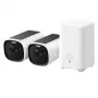 IP lodes drošības kamera Anker Eufy eufyCam E40 2-Cam Kit ar HomeBase S280, āra, 2688×1520 px, 130° skata leņķis, stiprinājums pie sienas