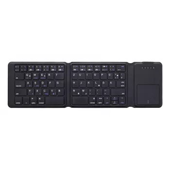InLine 55379B tastatūra Universāla Bluetooth QWERTZ vācu Melna
