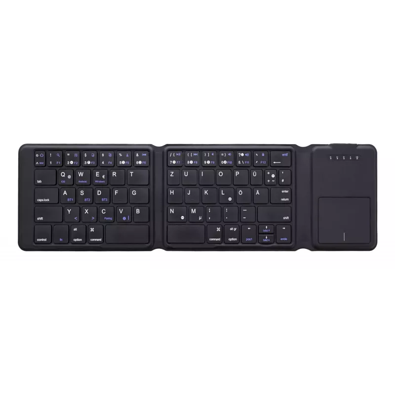 InLine 55379B tastatūra Universāla Bluetooth QWERTZ vācu Melna