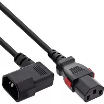 InLine 16931A strāvas kabelis Melns 1 m IEC C13 IEC C14