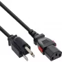 InLine 16952U strāvas kabelis Melns 2 m IEC C13 NEMA 5-15P