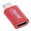 Kabeļa dzimuma pārveidotājs InLine 31650 — USB-C uz USB-C, sarkans, 0,003 kg