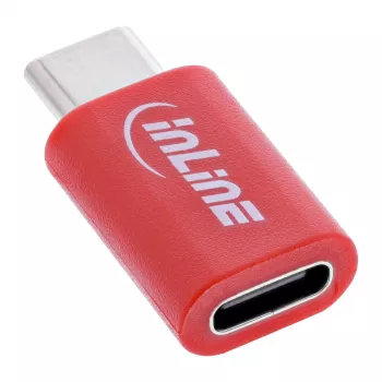 Kabeļa dzimuma pārveidotājs InLine 31650 — USB-C uz USB-C, sarkans, 0,003 kg