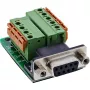 InLine 92501A vadu savienotājs Spaiļu bloks / D-Sub 9 Melna, Zaļa