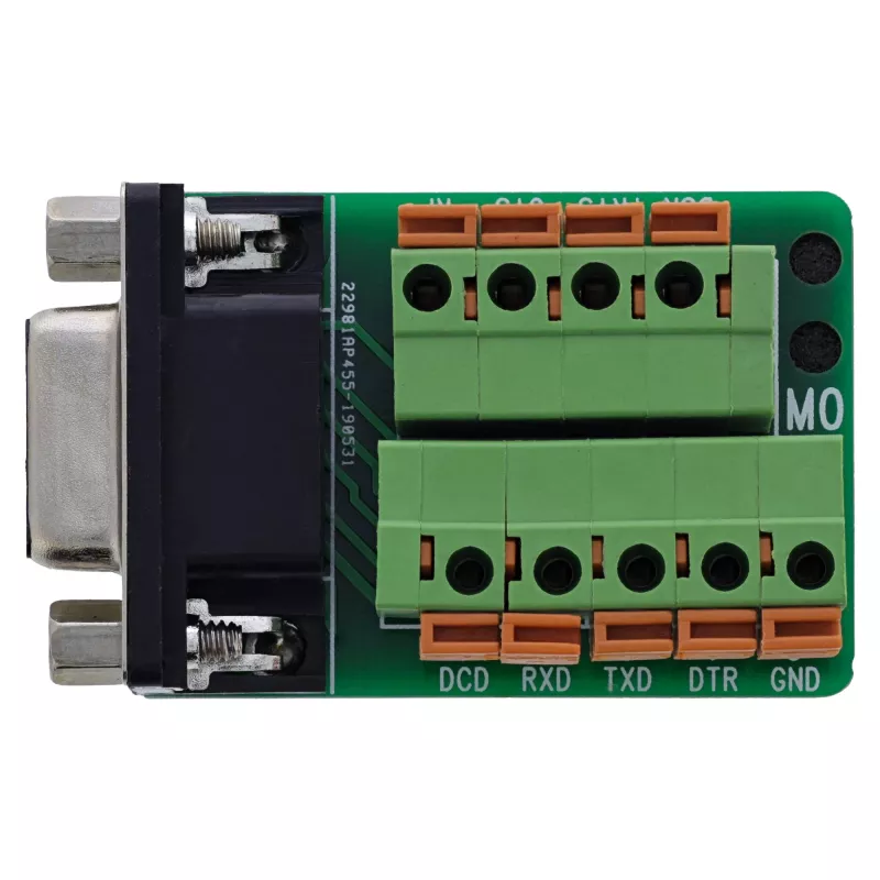 InLine 92501A vadu savienotājs Spaiļu bloks / D-Sub 9 Melna, Zaļa