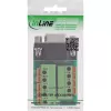 InLine 92501A vadu savienotājs Spaiļu bloks / D-Sub 9 Melna, Zaļa