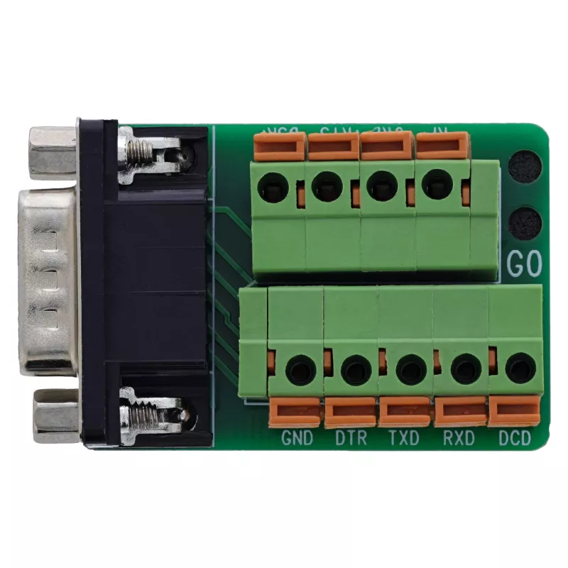 InLine 92501B vadu savienotāja spaiļu bloks / D-Sub 9 Melns, Zaļš