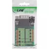 InLine 92501B vadu savienotāja spaiļu bloks / D-Sub 9 Melns, Zaļš