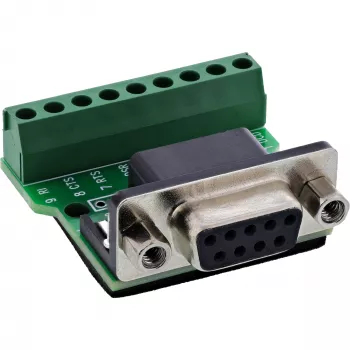 InLine 92501C vadu savienotājs Spaiļu bloks / D-Sub 9 Melns, Zaļš