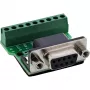 InLine 92501C vadu savienotājs Spaiļu bloks / D-Sub 9 Melns, Zaļš