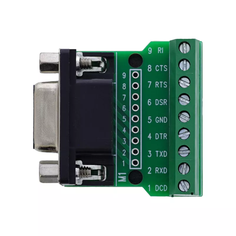 InLine 92501C vadu savienotājs Spaiļu bloks / D-Sub 9 Melns, Zaļš