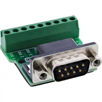 InLine 92501D stieples savienotājs Spaiļu bloks / D-Sub 9 Melns, Zaļš