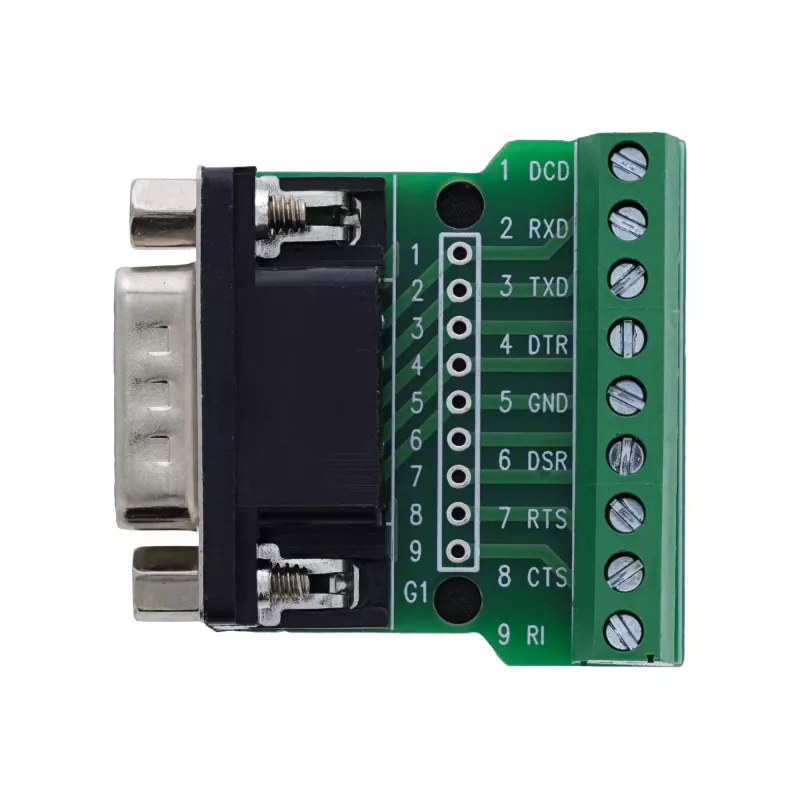 InLine 92501D stieples savienotājs Spaiļu bloks / D-Sub 9 Melns, Zaļš