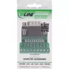 InLine 92501D stieples savienotājs Spaiļu bloks / D-Sub 9 Melns, Zaļš