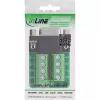 InLine 92501E stieples savienotājs Spaiļu bloks / D-Sub 9 Melns, Zaļš