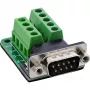 InLine 92501F vadu savienotājs Spaiļu bloks / D-Sub 9 Melns, Zaļš