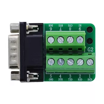 InLine 92501F vadu savienotājs Spaiļu bloks / D-Sub 9 Melns, Zaļš