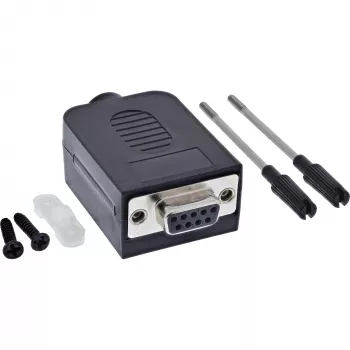 InLine 92501G vadu savienotājs Spaiļu bloks / D-Sub 9 Melns