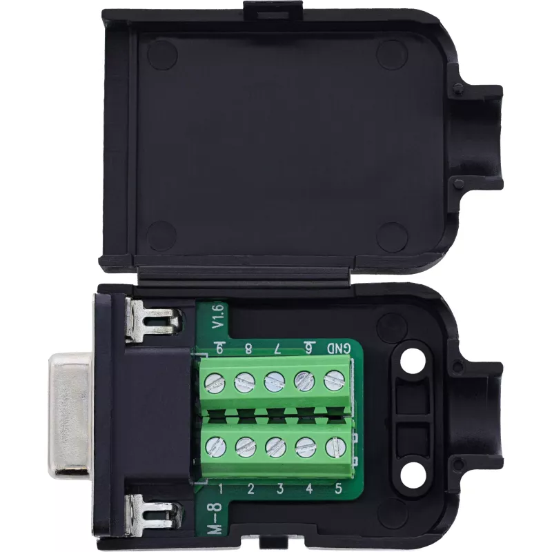 InLine 92501G vadu savienotājs Spaiļu bloks / D-Sub 9 Melns
