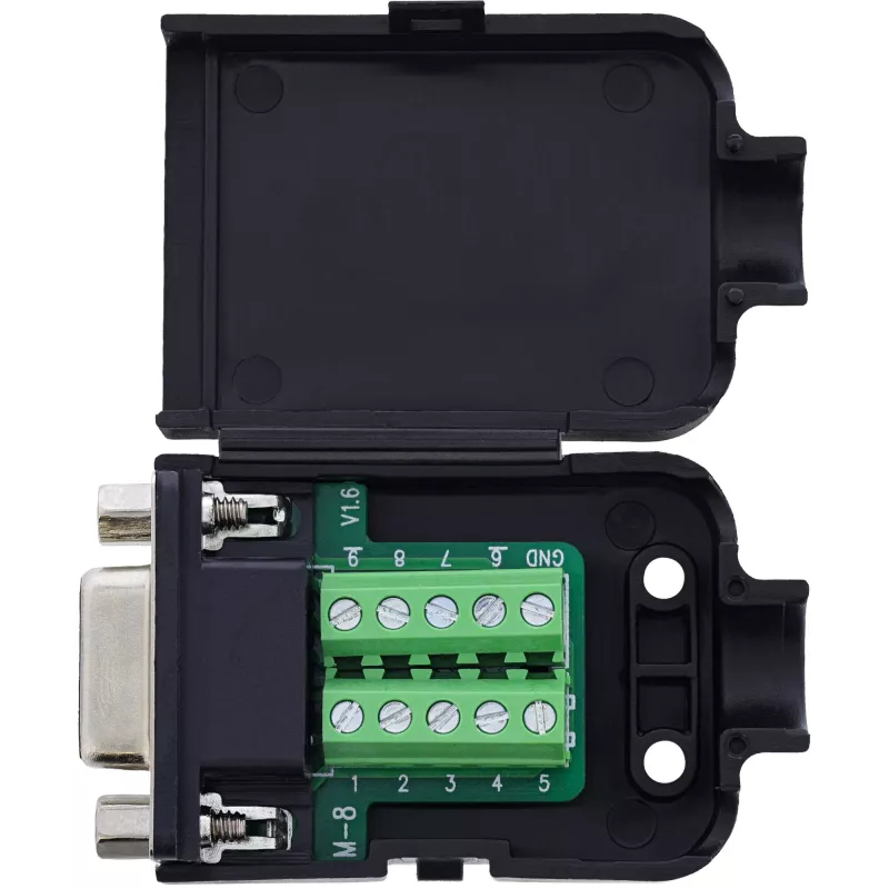 InLine 92501H vadu savienotājs Spaiļu bloks / D-Sub 9 Melns