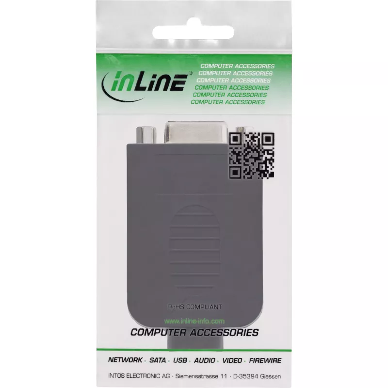 InLine 92501H vadu savienotājs Spaiļu bloks / D-Sub 9 Melns