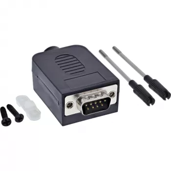 InLine 92501I vadu savienotājs Spaiļu bloks / D-Sub 9 Melns