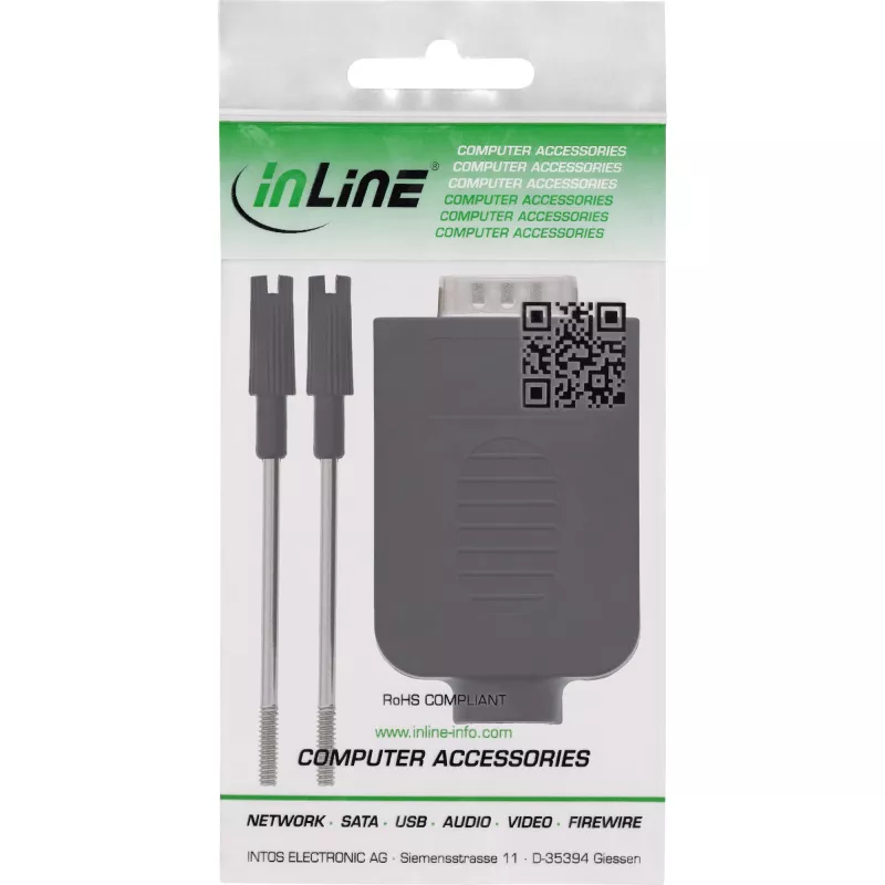 InLine 92501I vadu savienotājs Spaiļu bloks / D-Sub 9 Melns