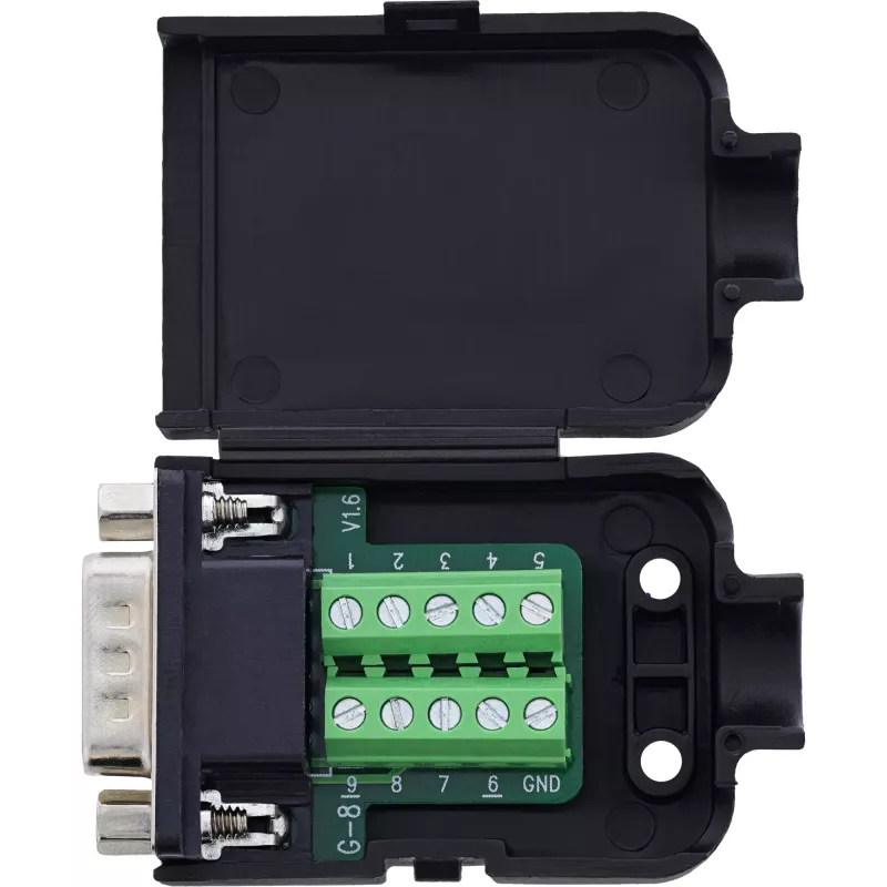 InLine 92501J vadu savienotājs Spaiļu bloks / D-Sub 9 Melns