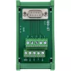 InLine 92501L vadu savienotājs, spaiļu bloks / D-Sub 9, zaļš