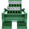 InLine 92501L vadu savienotājs, spaiļu bloks / D-Sub 9, zaļš