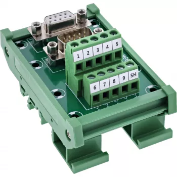 InLine 92501M vadu savienotājs Spaiļu bloks / D-Sub 9 Zaļš