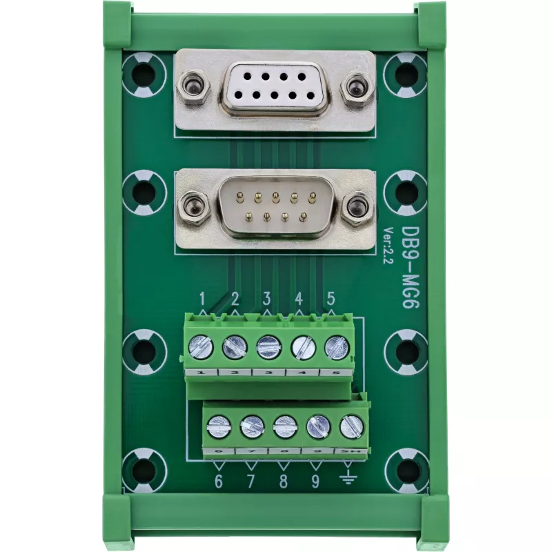 InLine 92501M vadu savienotājs Spaiļu bloks / D-Sub 9 Zaļš