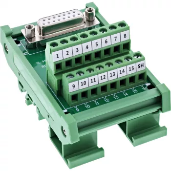 InLine 92502C vadu savienotājs Spaiļu bloks / D-Sub 15 Zaļš