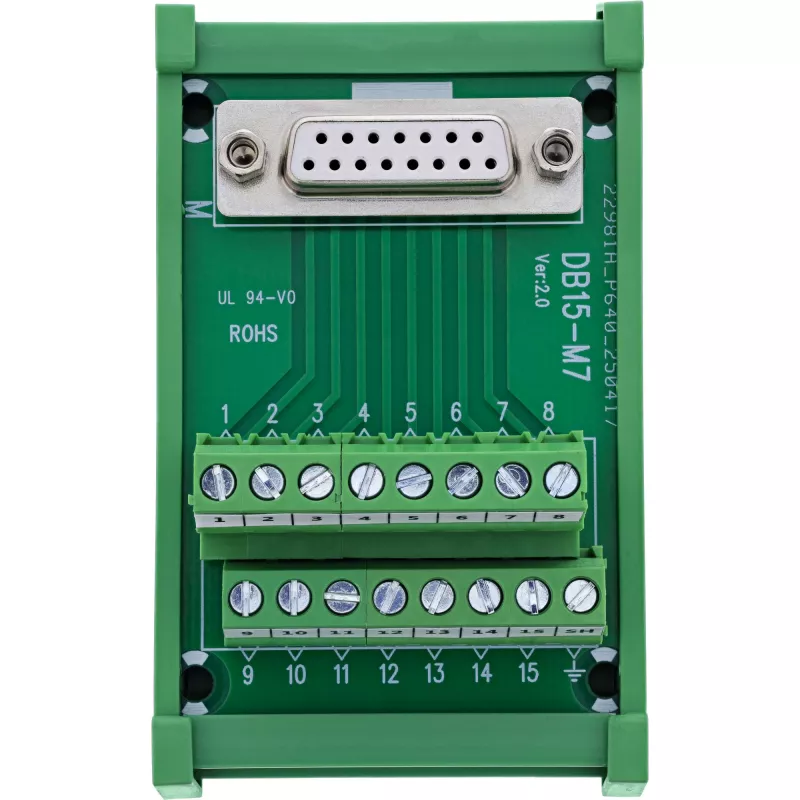 InLine 92502C vadu savienotājs Spaiļu bloks / D-Sub 15 Zaļš