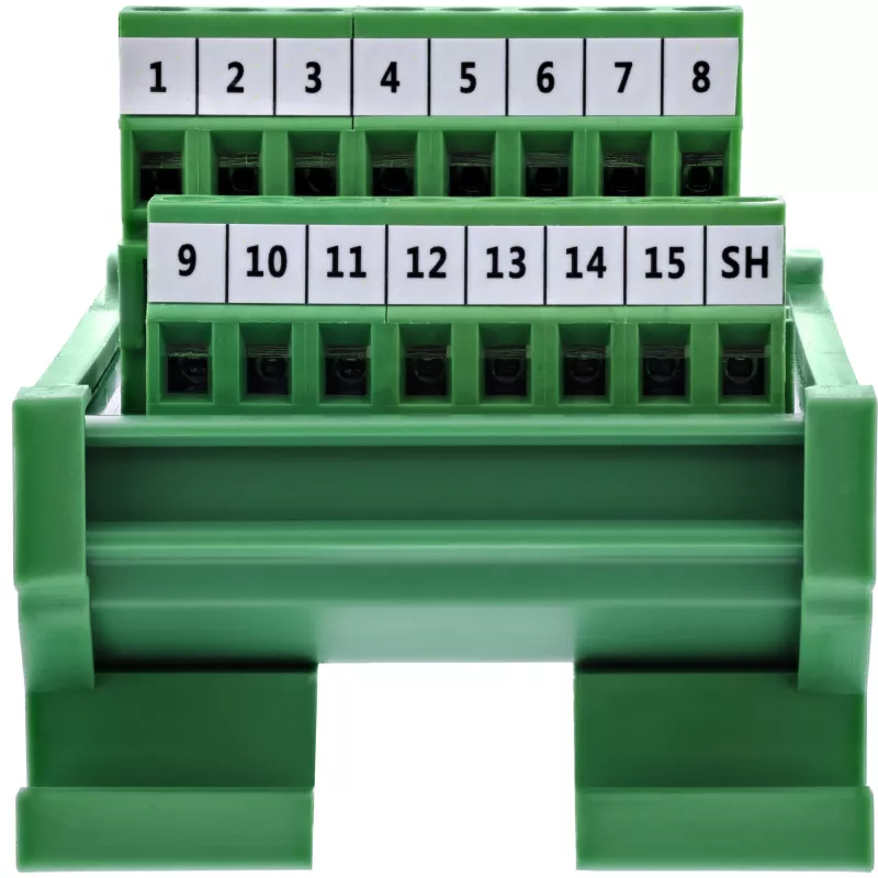 InLine 92502C vadu savienotājs Spaiļu bloks / D-Sub 15 Zaļš