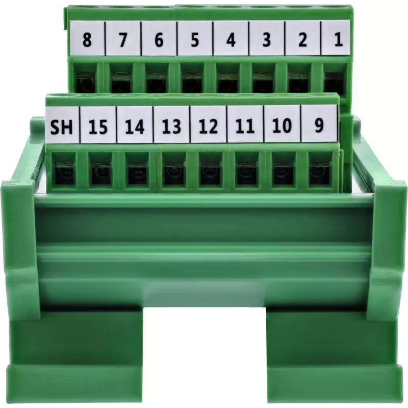 InLine 92502D vadu savienotājs Spaiļu bloks / D-Sub 15 zaļš