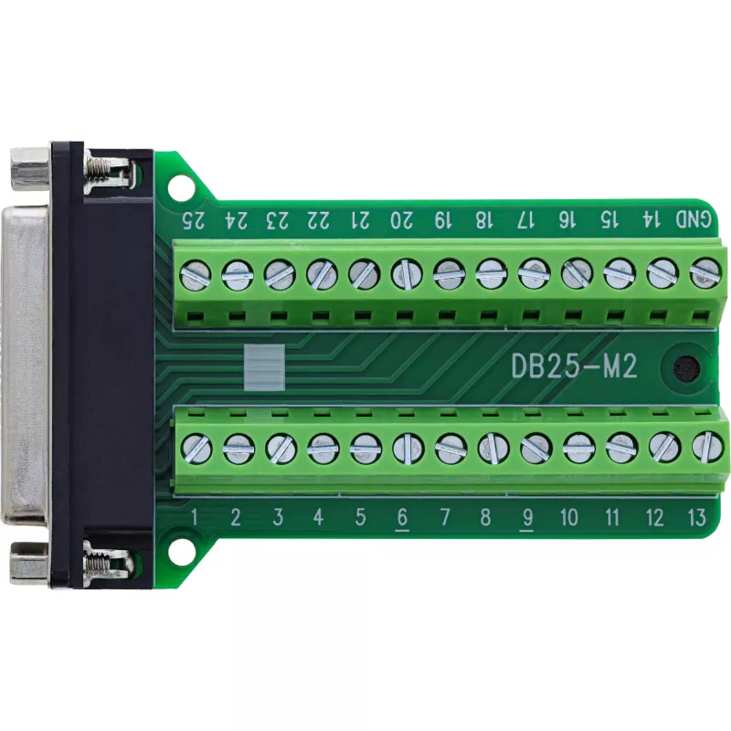 InLine 92502E wire connector Terminal block / D-Sub 25 zaļa