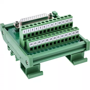InLine 92502H vadu savienotājs Spaiļu bloks / D-Sub 25 Zaļš