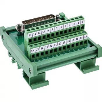 InLine 92502I stieples savienotājs Spaiļu bloks / D-Sub 25 Zaļš