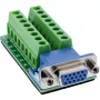 InLine 92503A vadu savienotājs, kontaktu bloks, VGA (HD15), zils, zaļš