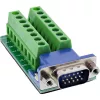 InLine 92503B stieples savienotājs Spaiļu bloks, VGA (HD15) Zils, Zaļš