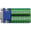 InLine 92503B stieples savienotājs Spaiļu bloks, VGA (HD15) Zils, Zaļš