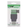 InLine 92504A vadu savienotājs USB-A / spaiļu bloks, 5 kontaktu, melns, zaļš