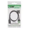 InLine 92504H vadu savienotājs USB-A / spaiļu bloks, 5 kontaktu, melns, zaļš