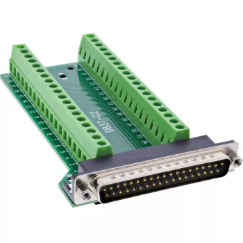 InLine 92502J vadu savienotājs Spaiļu bloks / D-Sub 37 Melna, Zaļa