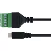 InLine 92504C vadu savienotājs Micro USB / spaiļu bloks, 5 kontaktu, melns, zaļš