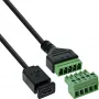 InLine 92504D vada savienotājs Micro USB / spaiļu bloks, 5 kontaktu Melns, Zaļš