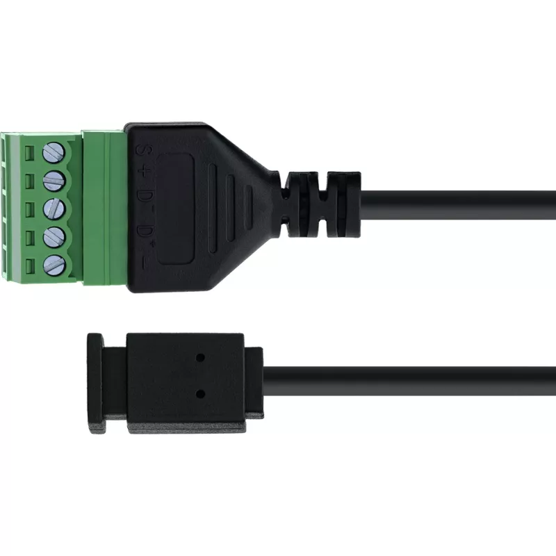 InLine 92504D vada savienotājs Micro USB / spaiļu bloks, 5 kontaktu Melns, Zaļš